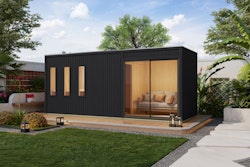 Karibu Design Saunahaus Monterey Blackline - 73 mm