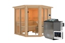 Vorschaubild Karibu Sauna Airi Superior mit Eckeinstieg 68 mm