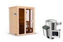 Vorschaubild Karibu Sauna Indira 1 - 68 mm Systemsauna - 230 Volt Plug & Play Aktionsangebot Bild