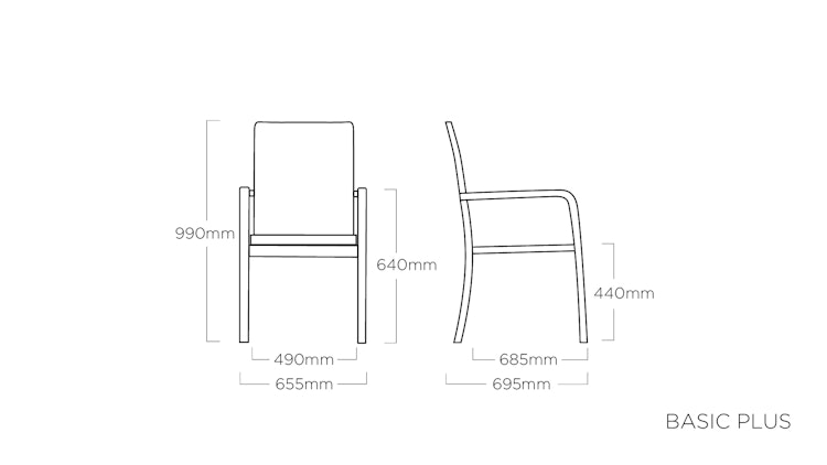 Kettler Stapelsessel BASIC PLUS, Aluminium Silber / Outdoorgewebe Anthrazit