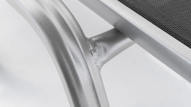 Kettler Stapelliege BASIC PLUS, Aluminium Silber / Outdoorgewebe Anthrazit