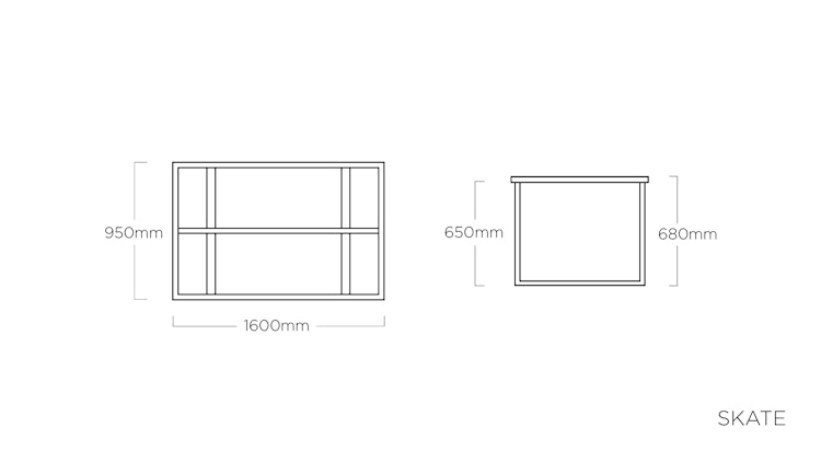 Kettler Casual Dining Tischgestell SKATE, Aluminium - Sonderaktion