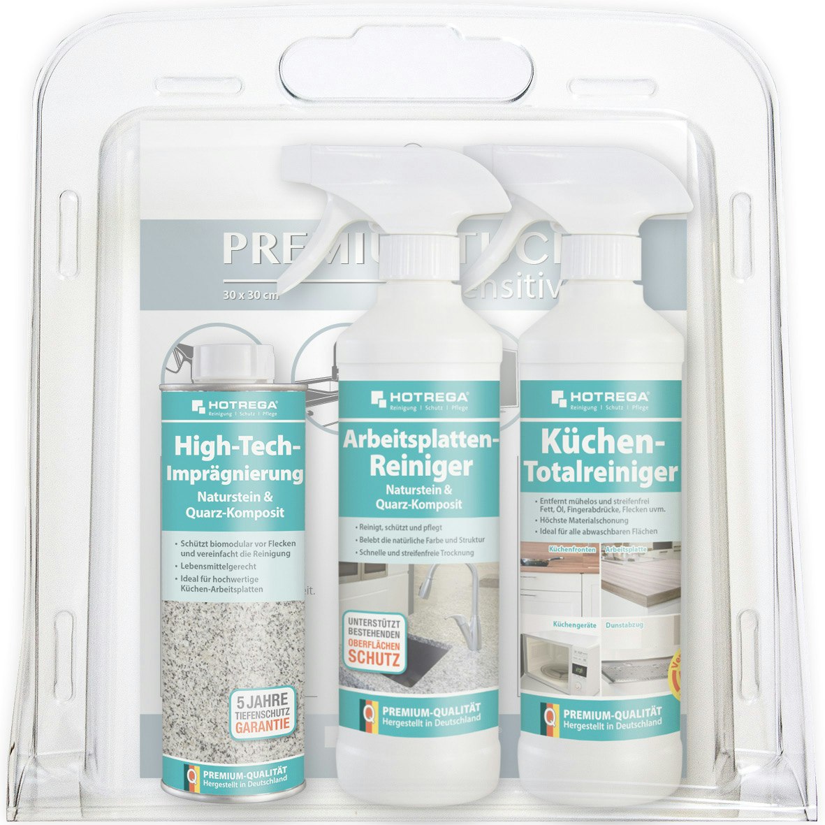 Hotrega Küchen-Set-Koffer "Stein-Arbeitsplatte" im Kunststoff-Hartschalen-Koffer