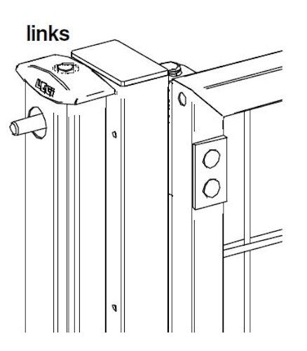 LEGI-Vario Zaunanschlusspfosten links + rechts M16 fit R+K