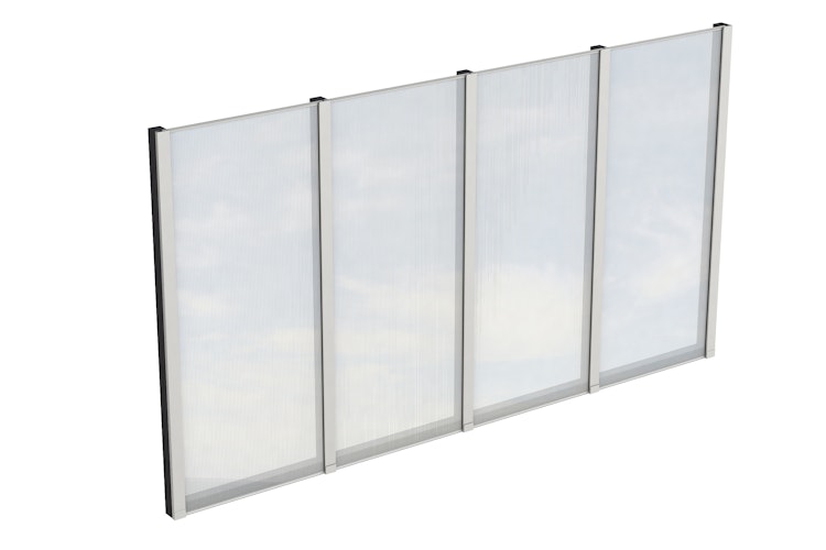 Skan Holz Seitenwände aus Polycarbonat für Terrassendach (freistehend)