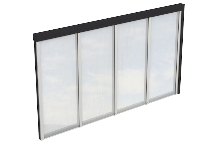 Skan Holz Seitenwände aus Polycarbonat für Terrassendach (Wandanbau)