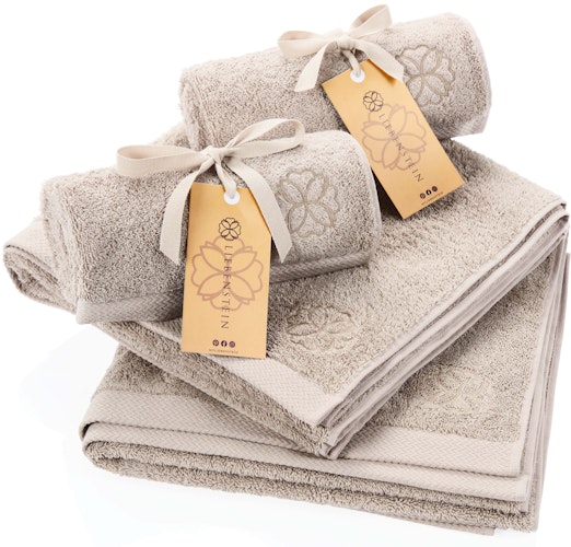 Liebenstein Handtuch Set 2 x Duschtuch 70 x 140 cm & 2 x Handtuch 50 x 100 cm - 550 g/m²