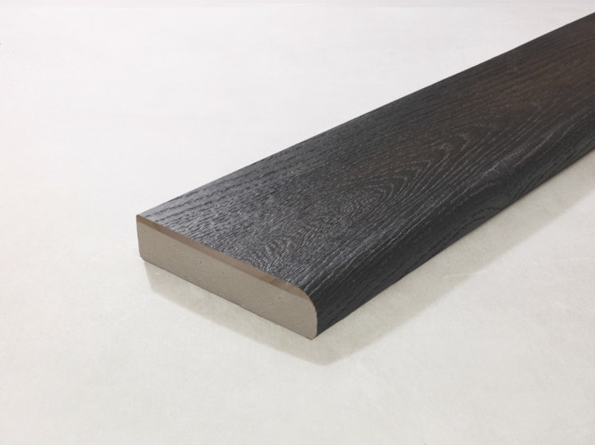 Millboard® Bullnose Board Weathered Oak Burnt Cedar / Embered  150 x 3600 x 32 mm