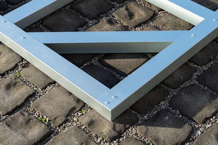 Globel Fundamentbodenrahmen für Metallgerätehaus Wandzierde Lean-To L56 - L58