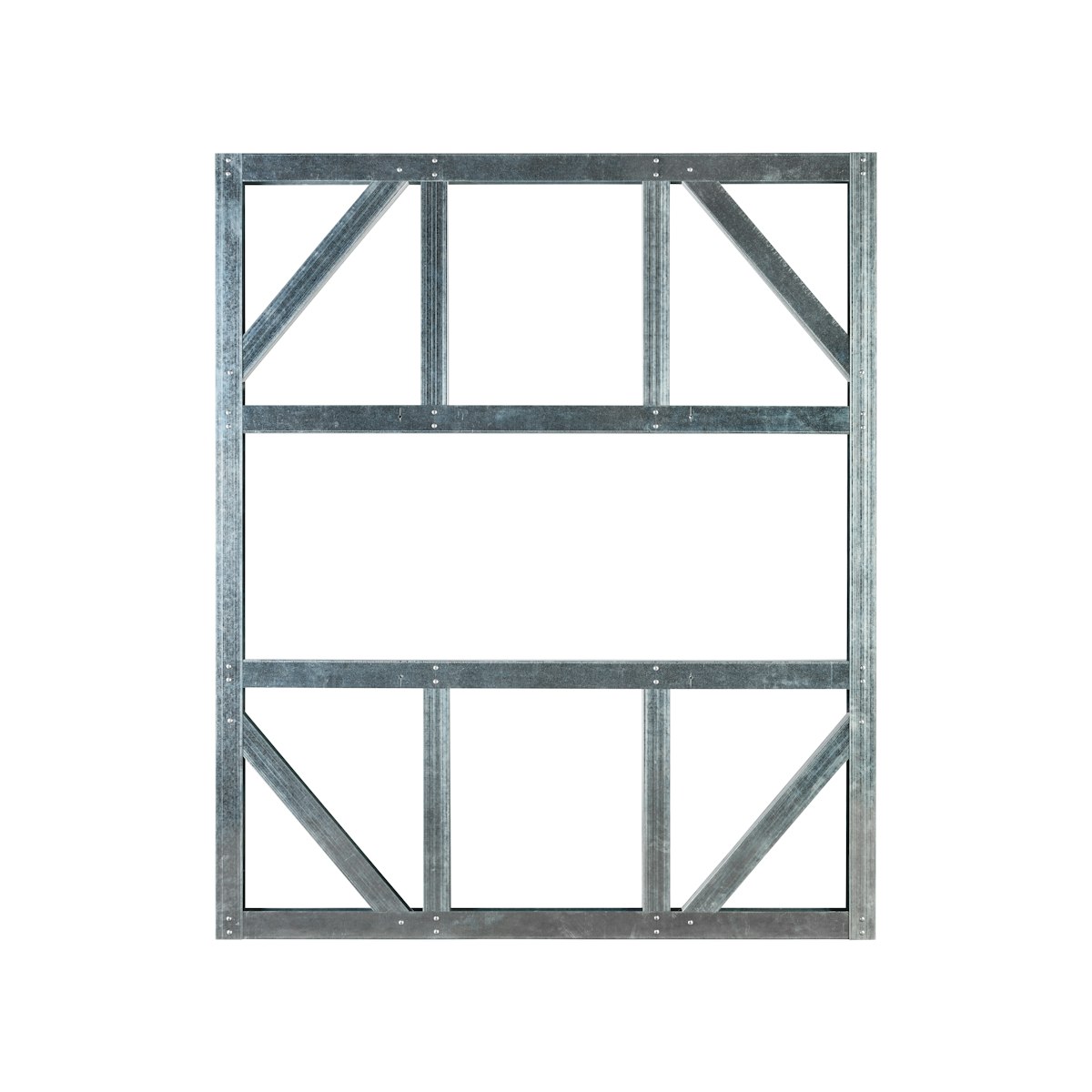 Globel Fundamentbodenrahmen für Metallgerätehaus Skillion 242 x 124 cm (Modell S86)