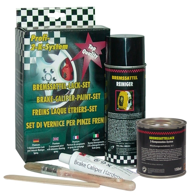 2 x Bremssattel-Lack-Spray Schwarzoliv 150 ml RAL 6015 zum Färben von,  19,99 €