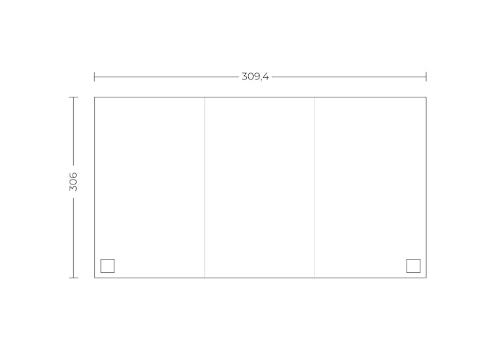 Gutta Terrassendachsystem Premium weiß/anthrazit