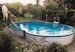 myPOOL Swimming Pool Poolset Premium Achtform mit Sandfilteranlage - weißBild
