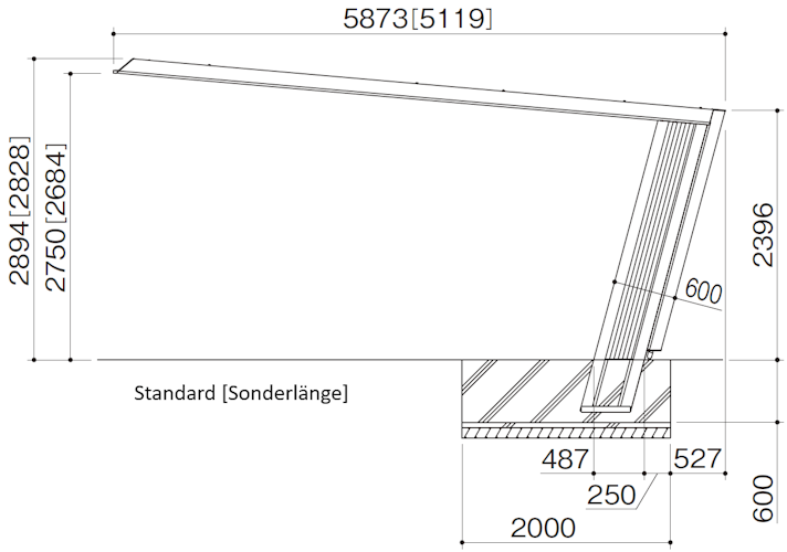 Ximax Carport My-Port 7 Typ 60 511 x 269 cm Bild