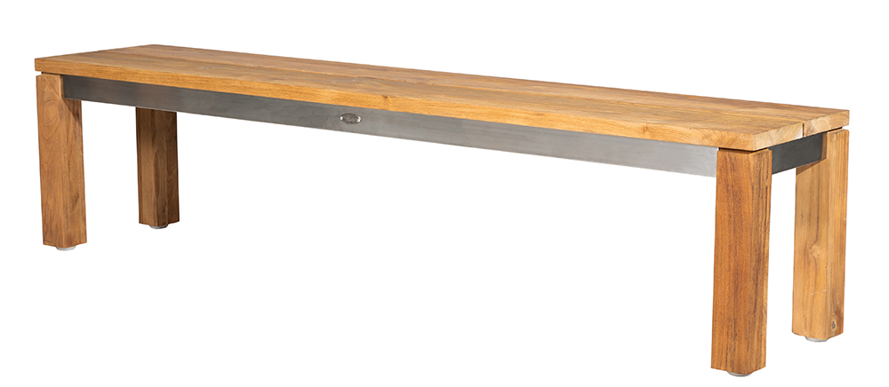 Vorschaubild Galerie Diamond Garden Bank NIZZA, Edelstahl / Recycled Teak, verschiedene Größen