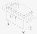 Vorschaubild OFYR Kamado Table Corten 150 PRO+ Corten Ceramic Dark