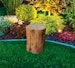 Gardenforma Sitzhocker Warren in brauner Baumstamm-Optik aus Eco-StoneBild