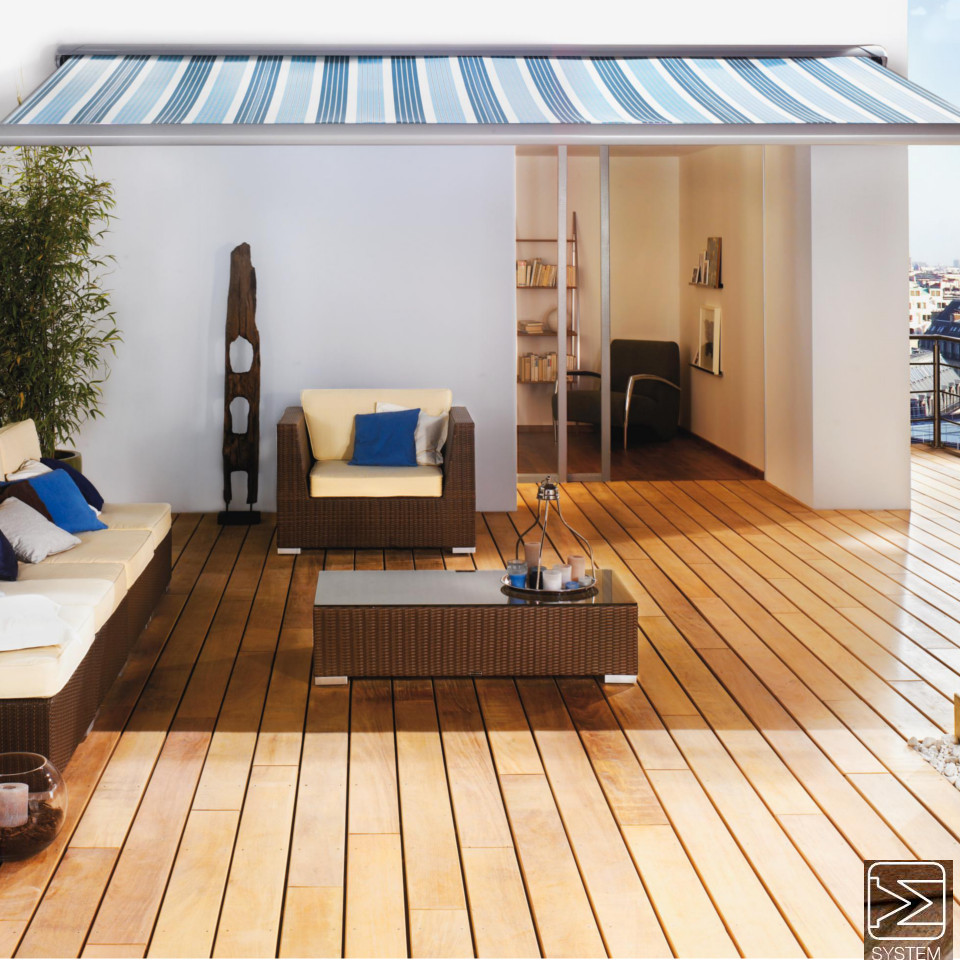 Vorschaubild Galerie HANDMUSTER OSMO Terrassendiele mit System Garapa glatt / glatt