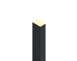 OSMO Fassade Latte Fichte schwarz 40x60, 500cm NSI, C24 Schnittklasse S10, HF ca. 15% VE 4 Stk.