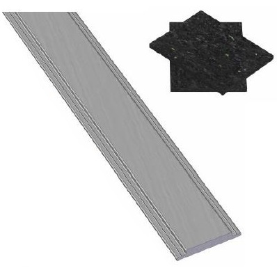 OSMO Nut- Abdeckleiste für Pfosten Typ B 100 cm
