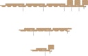 Vorschaubild OSMO VERTO BLACK STRIPE Fassadenprofil Nordische Fichte riffelgesägt Patina 905 27 x 121 mm, VE 4 Stk.