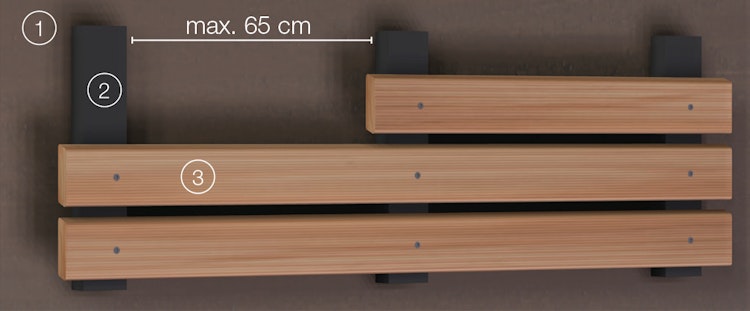 OSMO Fassade Rautenleiste Kanadische Douglasie Sortierung A/B - 21 x 68 mm VE 6 Stk.