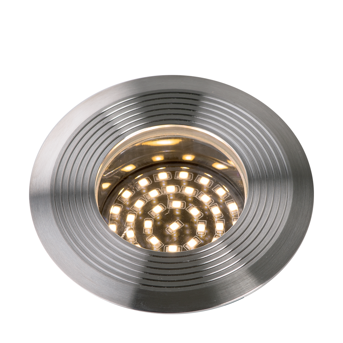Vorschaubild Galerie Lightpro Bodeneinbaustrahler Onyx 90 R1 Einbauleuchte Edelstahl 76 lm