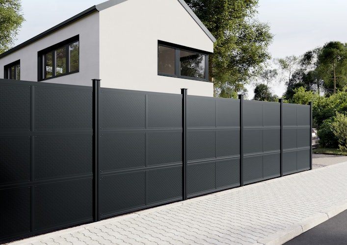 OSMO Schallschutz Alu-Fence Forsdal Dämmelement 950 x 47 x 670 mm Bild