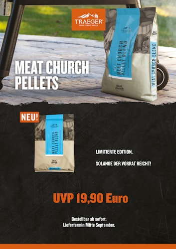 Traeger Hartholz Pellets Meat Church Blend 8kg Beutel