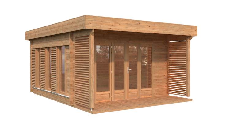 Palmako Gartenhaus Caroline 14,5 m² - 44 mm Bild