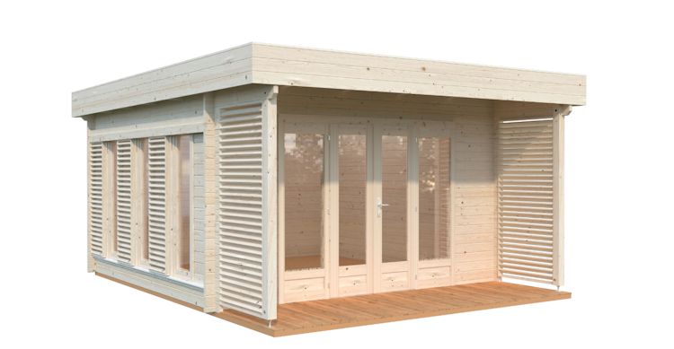 Palmako Gartenhaus Caroline 14,5 m² - 44 mm Bild