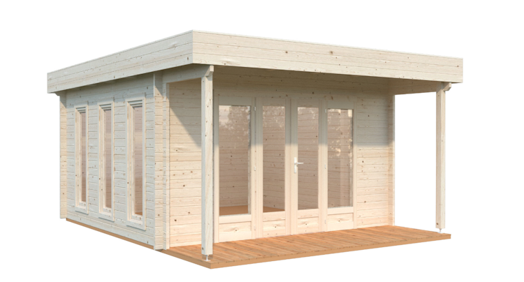 Palmako Gartenhaus Caroline 14,5 m² - 44 mm Bild