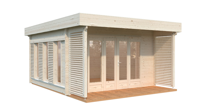 Palmako Gartenhaus Caroline 14,5 m² - 44 mm Bild