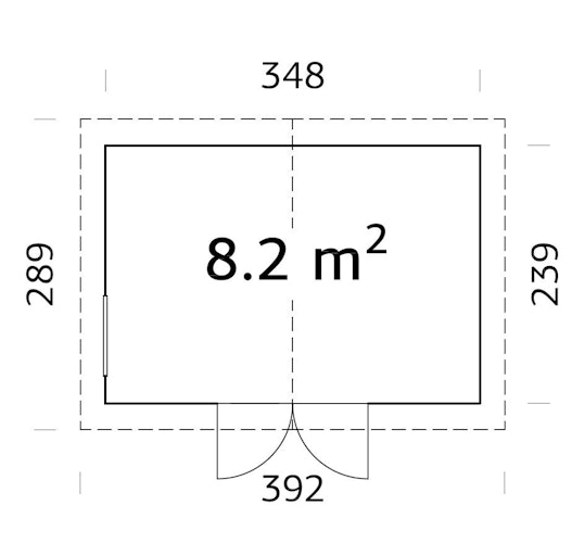 Palmako Gerätehaus Nils 8,2 m² - 16 mm