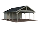 Palmako Carport Robert 40,6 m² mit Geräteraum