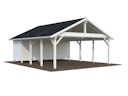 Palmako Carport Robert 40,6 m² mit Geräteraum