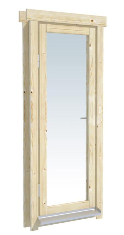 Vorschaubild Galerie Palmako Einzelfenster für 105 mm Gartenhäuser (rechtsseitig)