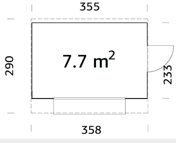 Palmako Marktstand Kira 7,7 m² - 16 mm