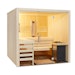 Infraworld Sauna Panorama Complete 210 Espe - 75 mm Multifunktionssauna inkl. 5-teiligem gratis Zubehörset