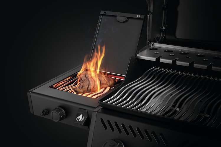 NAPOLEON Gasgrill PHANTOM FREESTYLE 425, mit Edelstahl Rosten und Tür, Satinschwarz