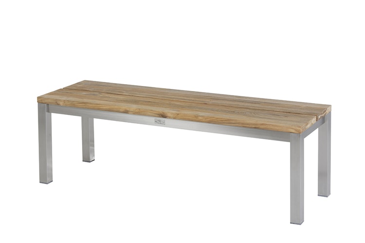 Diamond Garden Bank SALERNO, Edelstahl gebürstet / Recycled Teak