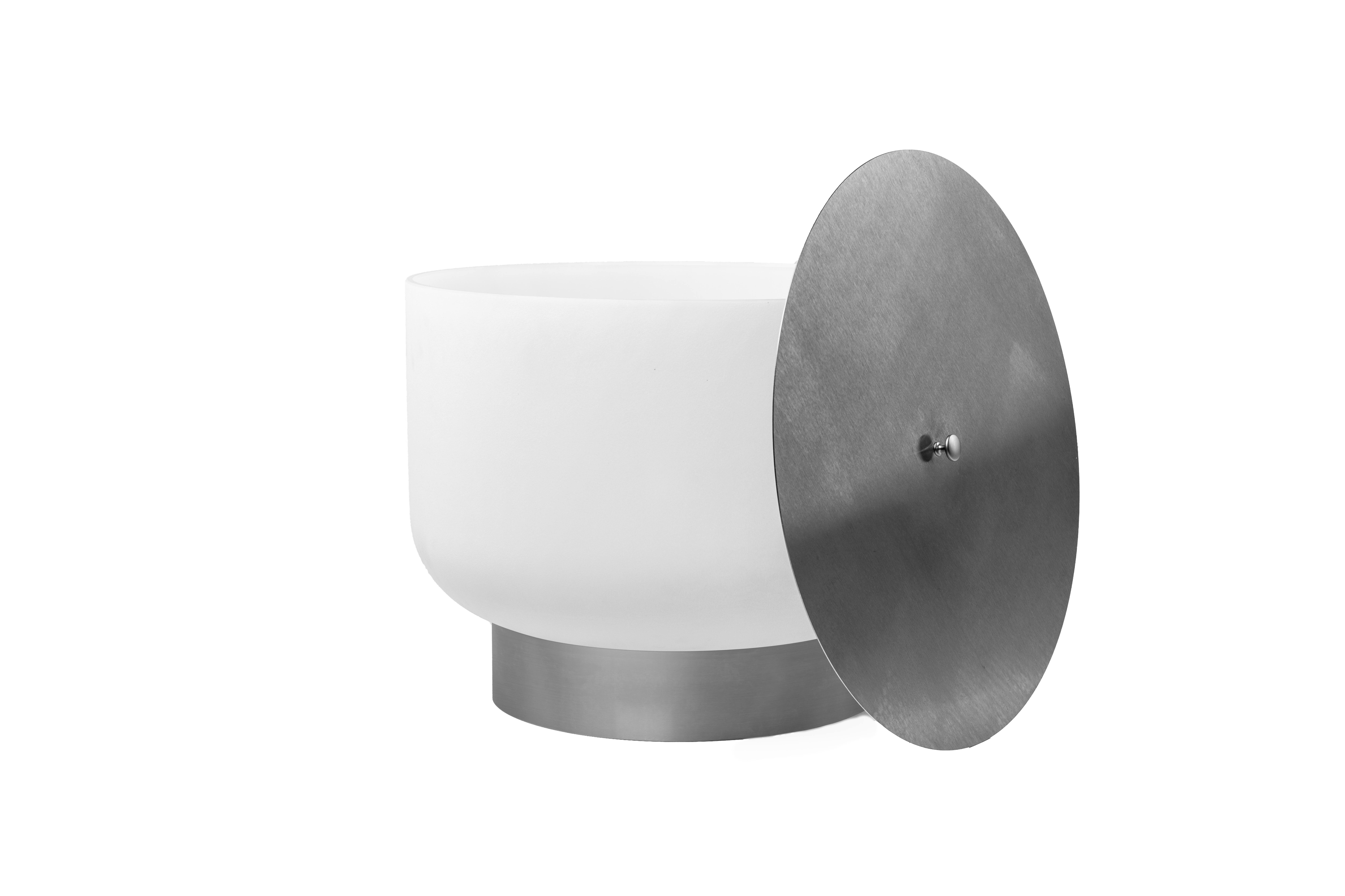 Vorschaubild Galerie QFlame Set 50cm Feuerschale aus hochwertigem Quarzglas