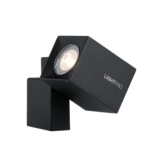 Lightpro Wandleuchte Quartz Schwarz Alu 120 lm Bild