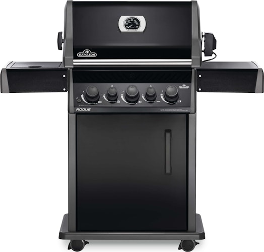 NAPOLEON Gasgrill ROGUE 425 mit Heck- und Seitenbrenner, Schwarz, inkl. Drehspieß
