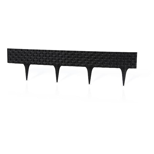 Noor Rasenkante Palisade in Rattan Optik 3er Set 2,46m x 8 cm aus 100% recyceltem PP