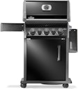 NAPOLEON Gasgrill Rogue 425 mit Heck- und Seitenbrenner, Schwarz, inkl. Drehspieß