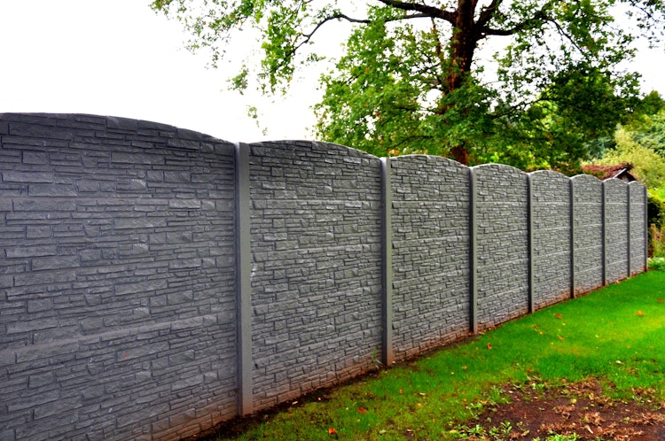 ORIGI WALLS™ Beton Sichtschutz RUSTIQUE 395 x 2000 mm  Bild