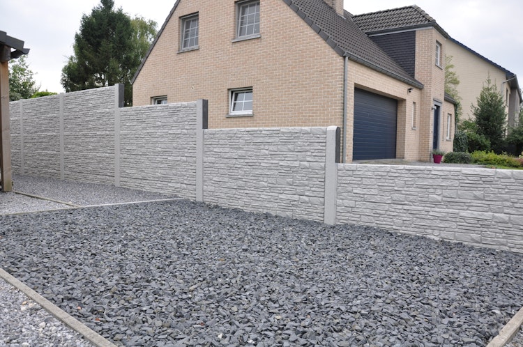 ORIGI WALLS™ Beton Sichtschutz RUSTIQUE 395 x 2000 mm  Bild