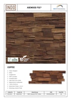 INDO rustikale Holzwandverkleidung Axewood FSC BCL03CO Coffee