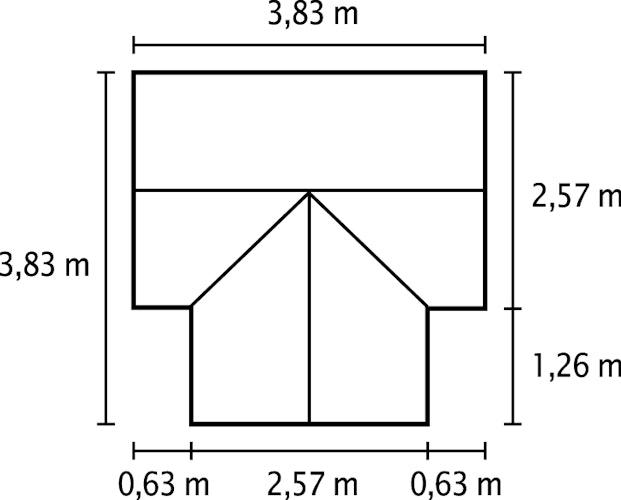 Vitavia Gewächshaus Sirona/Sirius Orangerie inkl. 4 Dachfenstern - 13,0 m² Bild